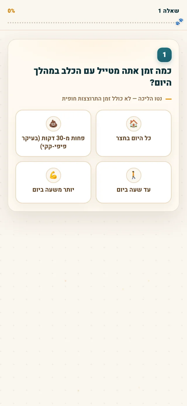 שאלה במסך מלא
